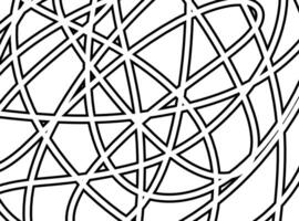 Abstract monochrome outline pattern background texture black and white fabric textile paper print art decoration editable vector