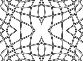 Abstract monochrome symmetrical outline pattern background texture black and white fabric textile paper print art decoration editable vector