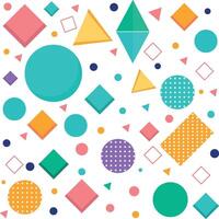 Vibrant Geometric Abstract Background Design vector