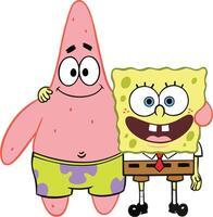 Spongebob Squarepants with Patrick vector