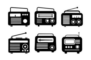 Retro Radio Icon design vector