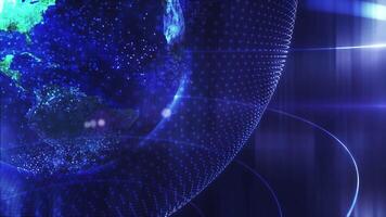 The digital sphere of planet Earth, symbolizing globalization and technology video