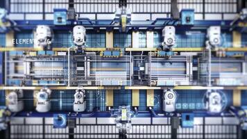 Automation of production conveyor work using programming. video