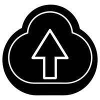 Unveiling the Essence of Uploading A Minimalistic Silhouette vector