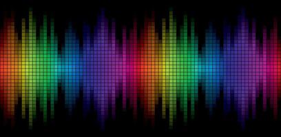 A color background with sound scale. vector