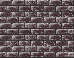 The seamless pixel background with red brick. vector