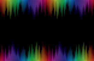 Frame with color sound scale. vector