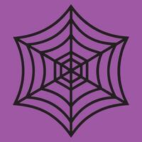 Decorative spider thread pattern. Scary arachnid web vector