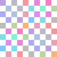Colorful Checkerboard seamless pattern background. vector