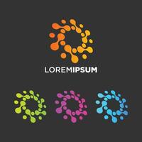 Abstract Technology Logo Design vector