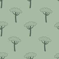 Pine Tree Seamless Pattern vector
