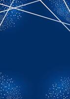 Abstract blue background with sparkles and lines vector
