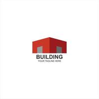building logo icon initial m for compnay or building identity with creative illustration vector