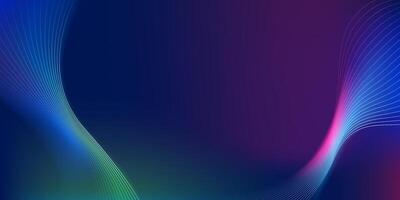 colorful abstract technology wavy lines background vector