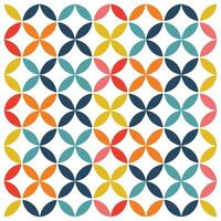 Retro Tulip Pattern Minimalist Floral Design Icon. vector