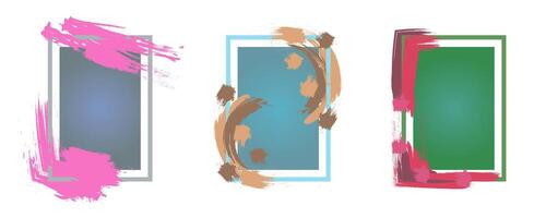 Templates for posts. Stylish graphic templates for posts. vector