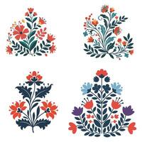Set of Flourish Swirl Ornaments for Sophisticated Creations vector