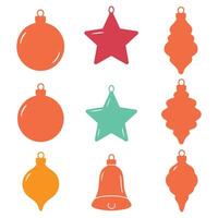 Festive Ornament Set with Very Style Patterns vector