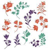 Swirl Floral Ornament Patterns for Creative Professionals vector