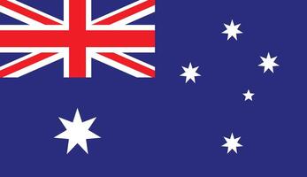 Australia flag icon, National Flag of Australia. The official ratio Flag icon. Standard color. Standard size. A rectangular flag. vector