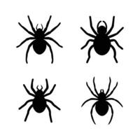 High-Quality Spider Silhouette Fully Editable Design vector