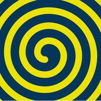 Abstract Yellow and Dark Blue Spiral Pattern Background vector