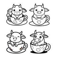 Coffee Break with the Cup vector