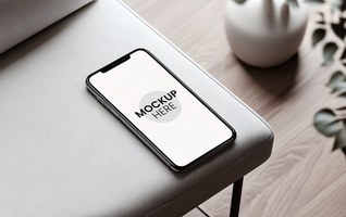 Ultra-realistic phone mockup, editable display, high-resolution design for branding projects psd