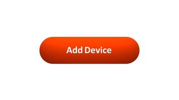 Animation of 'Add Device' Button Clicked by Computer Mouse with Color-Changing Effect and Confirmation Tick video