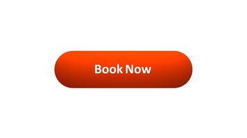 Animation of 'Book Now' Button Clicked by Computer Mouse with Color Changing Effect and Confirmation Tick video