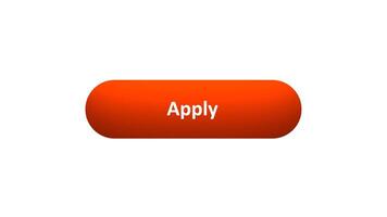 Animation of 'Apply' Button Clicked by Computer Mouse with Color-Changing Effect and Confirmation Tick video