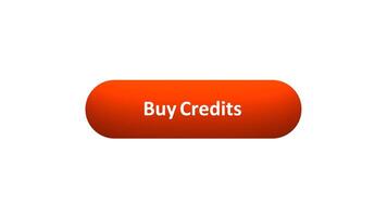 Animation of 'Buy Credits' Button Clicked by Computer Mouse with Color-Changing Effect and Confirmation Tick video