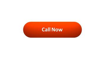 Animation of 'Call Now' Button Clicked by Computer Mouse with Color-Changing Effect and Confirmation Tick video
