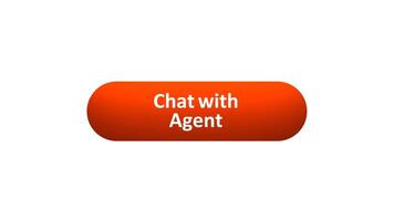 Animation of 'Chat with Agent' Button Clicked by Computer Mouse with Color-Changing Effect and Confirmation Tick video