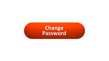 Animation of 'Change Password' Button Clicked by Computer Mouse with Color-Changing Effect and Confirmation Tick video