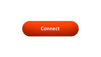 Animation of 'Connect' Button Clicked by Computer Mouse with Color-Changing Effect and Confirmation Tick video