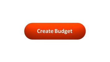 Animation of 'Create Budget' Button Clicked by Computer Mouse with Color-Changing Effect and Confirmation Tick video