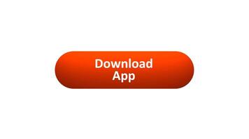 Animation of 'Download App' Button Clicked by Computer Mouse with Color-Changing Effect and Confirmation Tick video