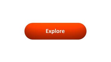 Animation of 'Explore' Button Clicked by Computer Mouse with Color-Changing Effect and Confirmation Tick video