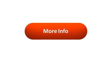 Animation of 'More Info' Button Clicked by Computer Mouse with Color-Changing Effect and Confirmation Tick video