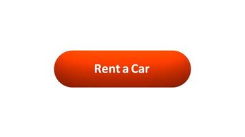 Animation of 'Rent a Car' Button Clicked by Computer Mouse with Color-Changing Effect and Confirmation Tick video