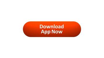 Animation of 'Download App Now' Button Clicked by Computer Mouse with Color-Changing Effect and Confirmation Tick video