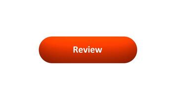 Animation of 'Review' Button Clicked by Computer Mouse with Color-Changing Effect and Confirmation Tick video