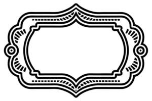 a black and white of a frame , vector