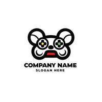 a black white logo for a company name vector