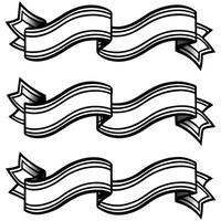 ribbons design art vector