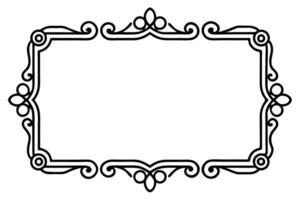 black and white of a frame vector
