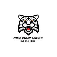 a tiger logo design art vector