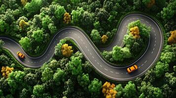 Secluded Highway in Nature photo