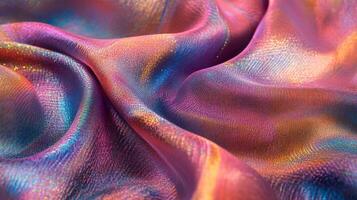 Rainbow Fabric Waves photo